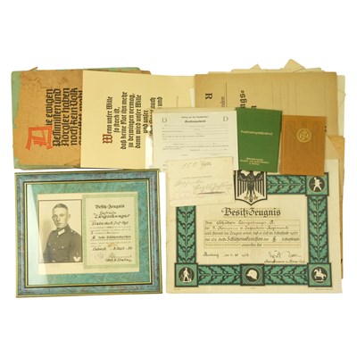 Lot 302 - A group of German Third Reich and Weimar...