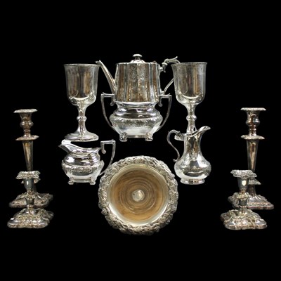 Lot 1211 - A pair of Victorian James Dixon and Sons...