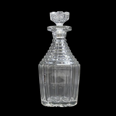 Lot 1157 - A late Georgian / early Victorian cut-glass...