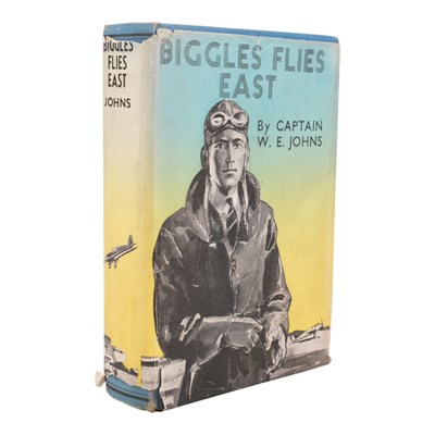 Lot 262 - W E Johns, "Biggles Flies East", Oxford...