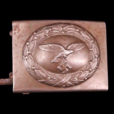 Lot 247 - A German Third Reich Luftwaffe belt buckle and...