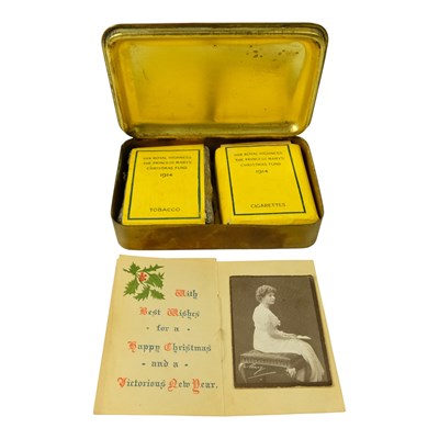 Lot 380 - A 1914 Princess Mary gift tin, containing...