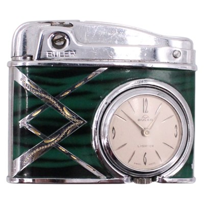 Lot 753 - A 1960s / 1970s Swiss Buler combination watch...