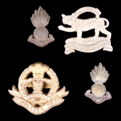 Lot 35 - Second World War Middlesex and Leicestershire...