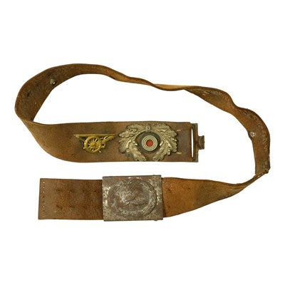 Lot 324 - A German Third Reich Luftwaffe belt and buckle,...