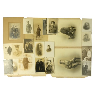 Lot 346 - A small collection of Great War photographic...
