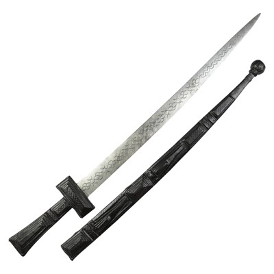 Lot 461 - A North African Tuareg / Berber sword, 82 cm
