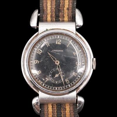 Lot 1448 - A 1930s / 1940s Junghans military style...