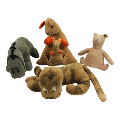 Lot 907 - A group of vintage Winnie the Pooh plush toys...