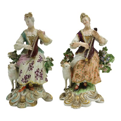 Lot 1112 - Two late 18th Century Derby style porcelain...