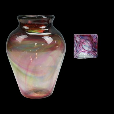 Lot 1153 - A Hartley Wood of Sunderland art glass vase...