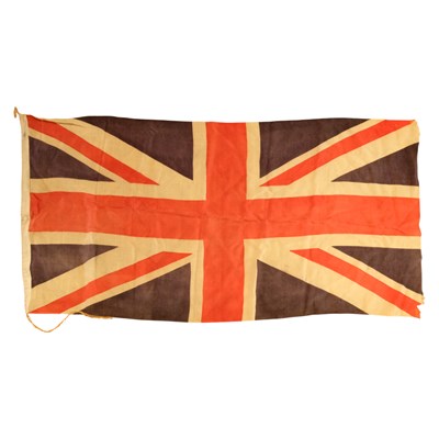 Lot 667 - A vintage printed cotton Union Jack flag,...