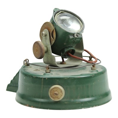 Lot 888 - An Astra Pharos electric tinplate toy air raid...