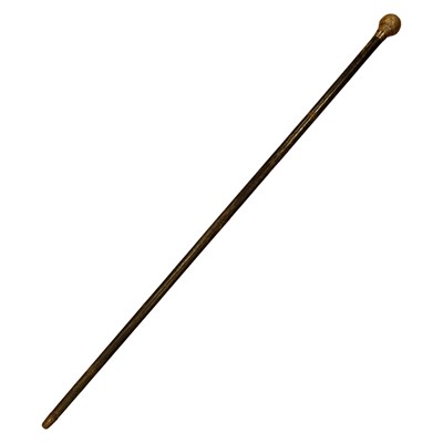 Lot 919 - A Victorian silver-knopped walking stick...