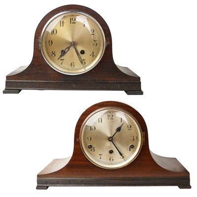 Lot 1508 - Two circa 1920s "Napoleon hat" mantel...