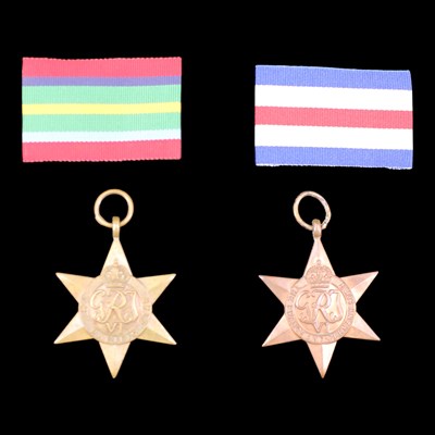 Lot 3 - Pacific and France & Germany Star medals