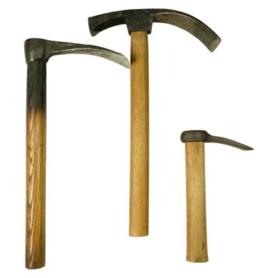 Lot 680 - An antique wrought-iron adze, a Greaves No 2...