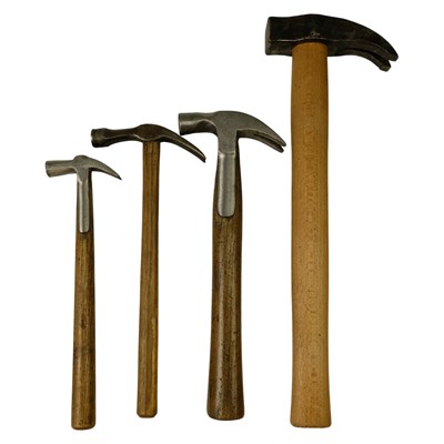 Lot 681 - Woodworkers' claw and other hammers