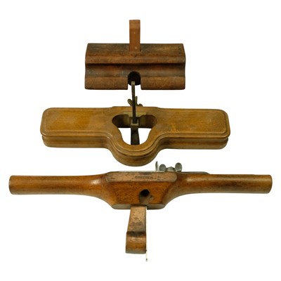Lot 692 - Three antique woodworkers' routers