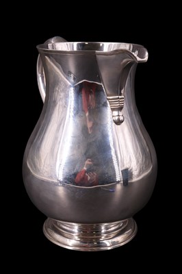 Lot 747 - A large Georgian-style silver baluster water...