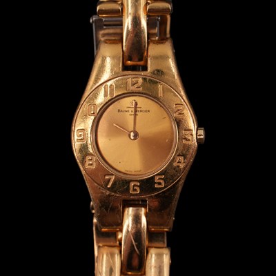 Lot 1538 - A lady's Baume & Mercier Linea bracelet...