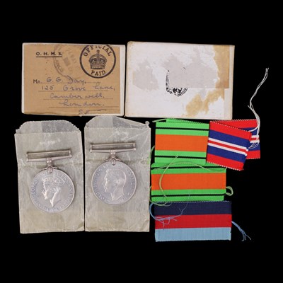 Lot 20 - Second World War Defence and War medals in carton