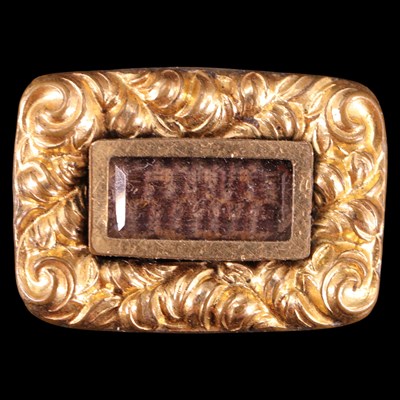 Lot 1407 - A late Georgian / early Victorian mourning...