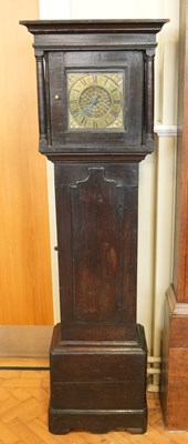 Lot 1506 - An 18th Century 30 hour brass-faced cottage...