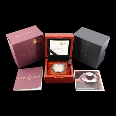 Lot 1212B - A Royal Mint 2019 gold proof sovereign coin,...