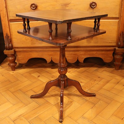 Lot 1624 - A Georgian style mahogany lamp or occassional...