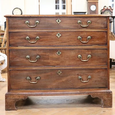 Lot 1652 - A George III diminutive mahogany chest of...