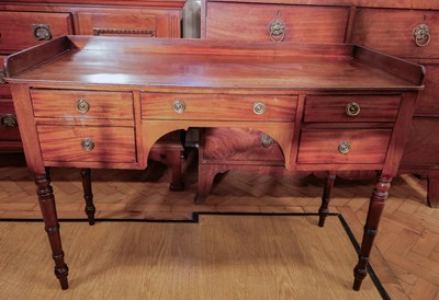 Lot 1660 - A George III ebony-strung mahogany side...