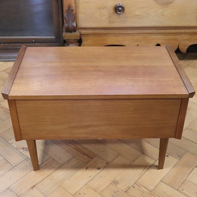 Lot 1661 - A 1960s Arnold teak sewing table, 64 cm x 38...