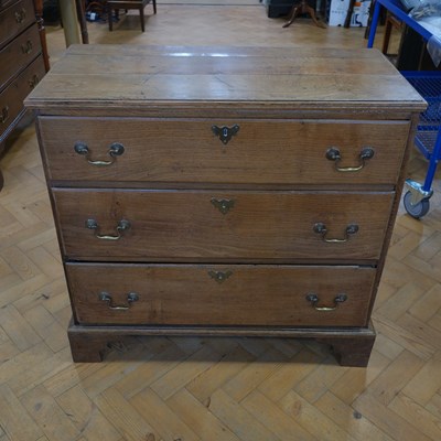 Lot 1662 - A George III diminutive oak chest of...