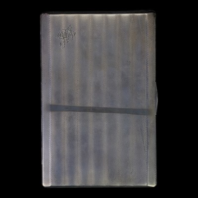 Lot 881 - A mid 1930s Art Deco silver cigarette case by...