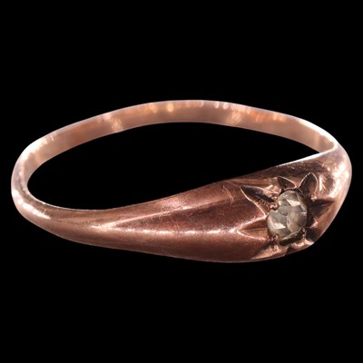 Lot 964 - A late Victorian paste solitaire ring,...