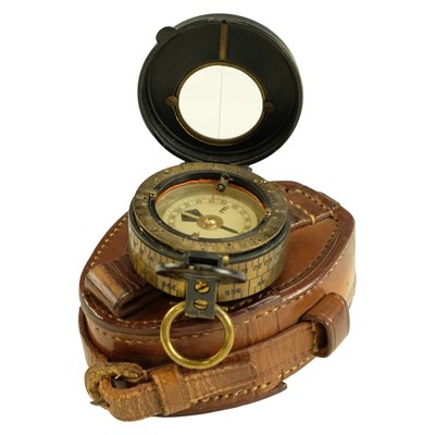 Lot 150 - A Great War period prismatic compass, the rear...
