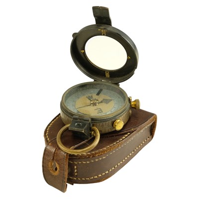 Lot 152 - A Great War period H Hughes prismatic marching...