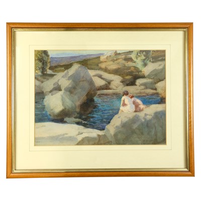 Lot 1137 - An Impressionist study of two women sat on a...