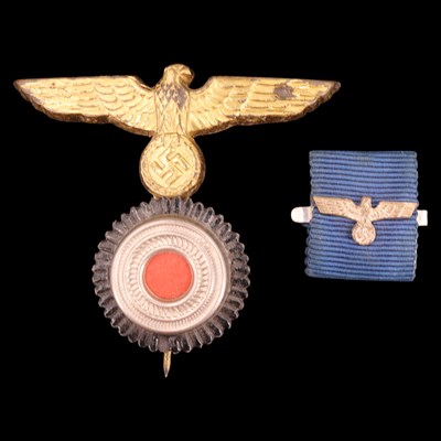 Lot 84 - A German Third Reich Kriegsmarine rating's cap...