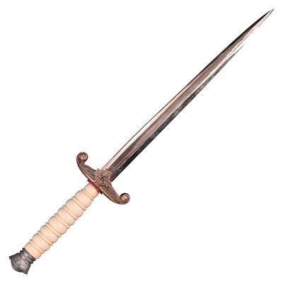 Lot 100 - A letter knife in the form of a German Third...