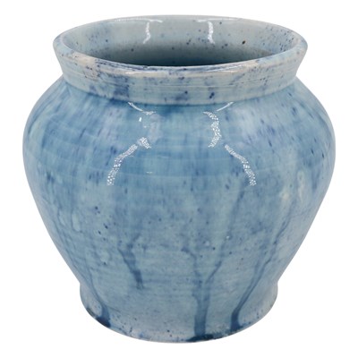 Lot 781 - A Moorcroft blue drip-glaze pottery...