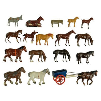 Lot 646 - A quantity of Britains diecast lead toy farm...