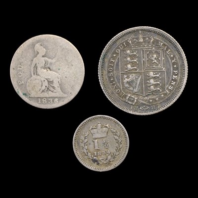 Lot 313 - A William IV 1834 colonial issue silver one...