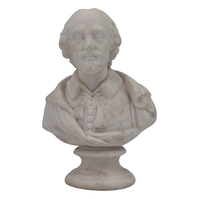 Lot 765 - A Victorian Parian ware bust of William...