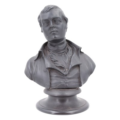 Lot 766 - An early Victorian Wedgwood Black Basalt bust...