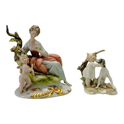 Lot 817 - A Giuseppe Cappé Capodimonte figurine of a...