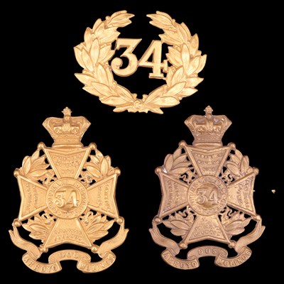 Lot 58 - Three Victorian 34th (Cumberland) Regiment of...
