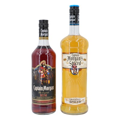 Lot 1162 - Two bottles of Captain Morgan's rum, Original,...