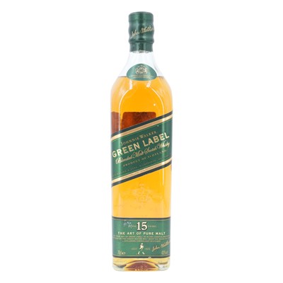 Lot 1171 - Johnnie Walker 15 year old Green Label Blended...